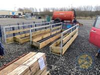 3x Sheep feed bunkers