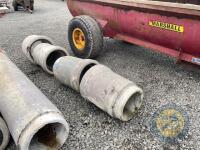 1x 15' pipes shorter pieces 3x 18' pipes - 2
