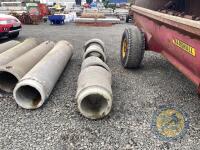 1x 15' pipes shorter pieces 3x 18' pipes - 3